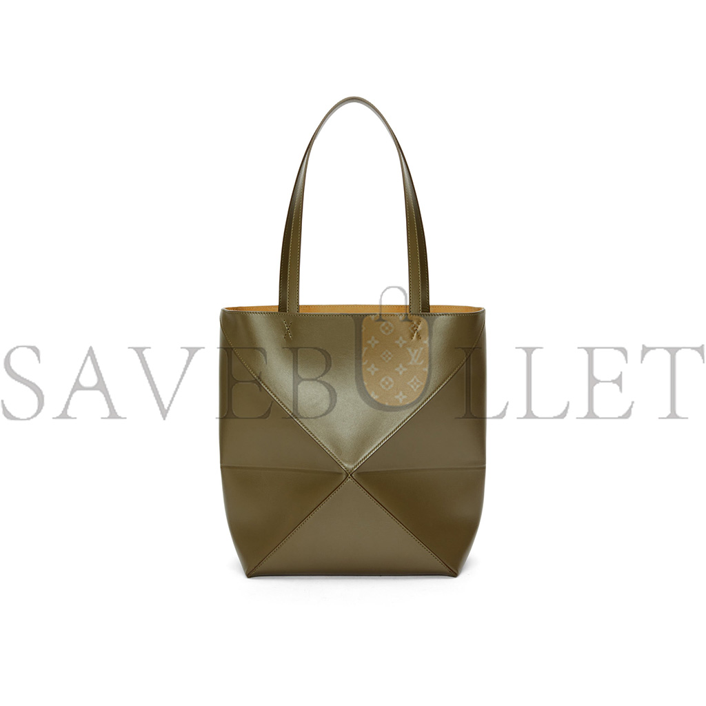 LOEWE MEDIUM PUZZLE FOLD TOTE IN SHINY CALFSKIN A657G50X01 (31.5*25.5*14.5cm)